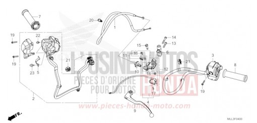 HANDLE LEVER/SWITCH/CABLE CB1000SPS de 2025